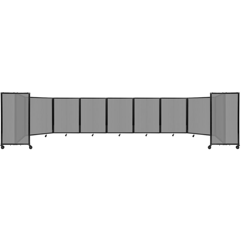 Cloison murale en polycarbonate 360, H 48 po x l 300 po, Gris clair