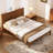 Mid-Century Modern Bamboo Platform Bed, Eco-Friendly Wood Frame with Metal Slat Support, No Box Spring Needed-1633862901