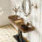 Narrow Entryway Foyer Table with Geometric Base-384561110