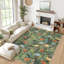 Tapis moderne à motif de fleurs Tapis décoratif antidérapant-287707797-287708015