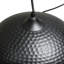     Luminaire suspendu noir à dôme martelé-977103002