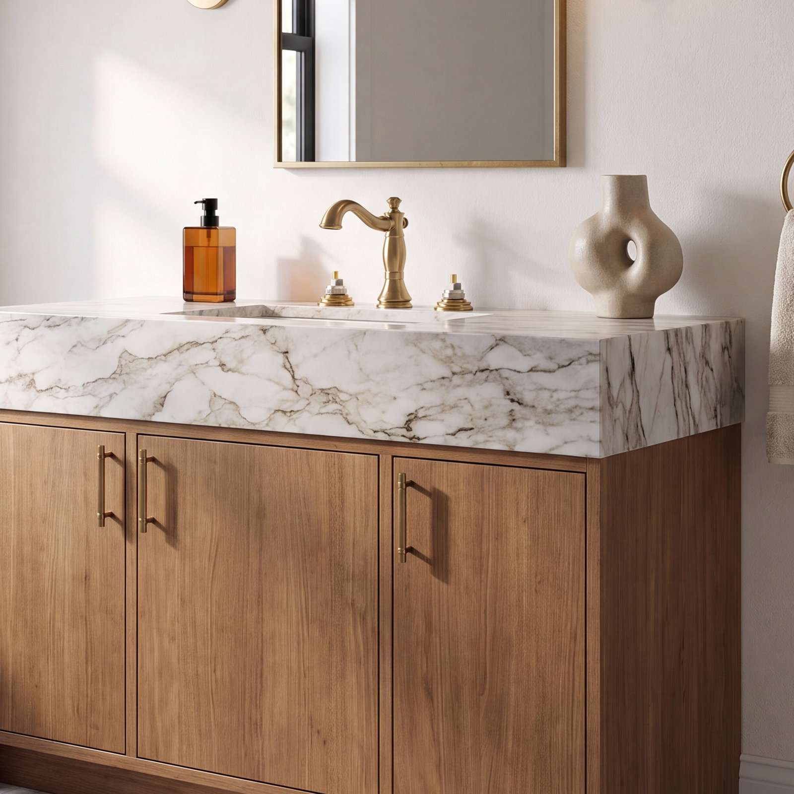 Cassidy™ Widespread Faucet with Drain Assembly, Brilliance Champagne Bronze