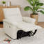 Fauteuil inclinable électrique Zero-Wall, étagère murale en tissu 31 po avec port USB-C, velours flocon de neige-1461813525