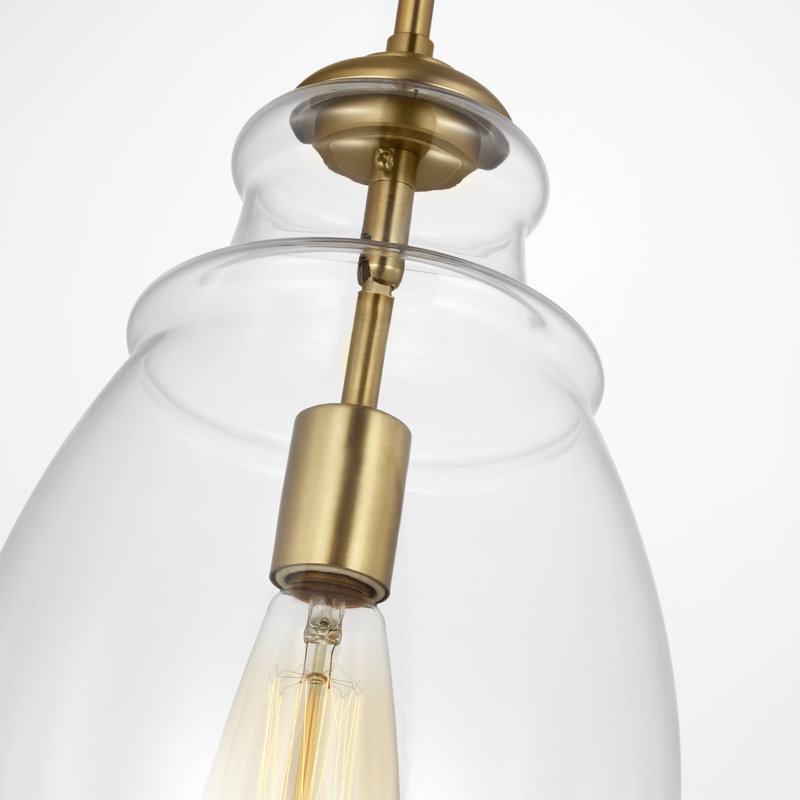 Marino One Light Pendant from Generation Lighting , Satin Brass