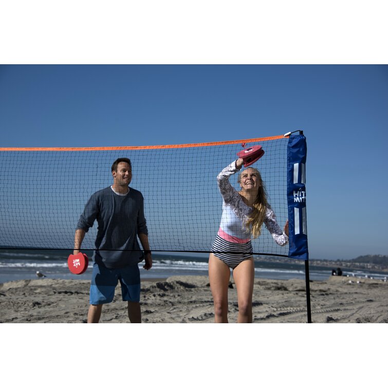 Hit Mit Ensemble de filet de badminton de 17 pi HIT MIT - filet portatif à  hauteur réglable pour le pickleball, le volleyball, le soccer, le tennis, le  tennis sur gazon 