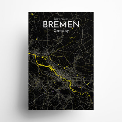 Bremen City Map, impression