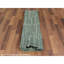 Tapis vert en laine noué à la main de conception unique 8 pi 2 po x 10 pi 1 po Feriga