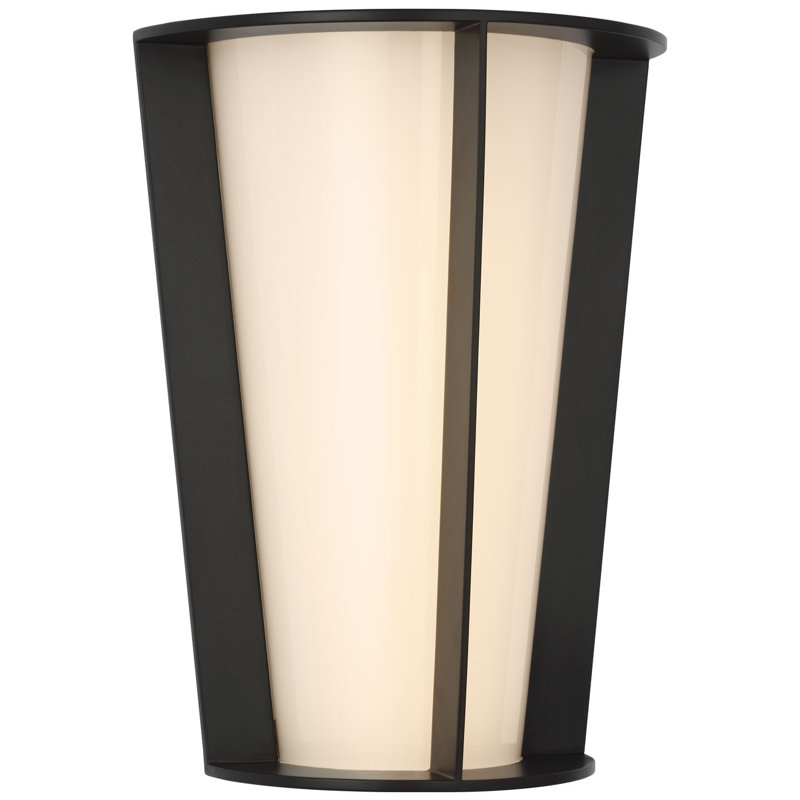 Barbara Barry Phinn 12" Tapered Sconce, Steel, Modern Iron