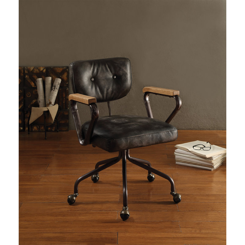 Chaise de bureau Hallie, Noir