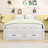Wooden Platform Bed with 6 Drawers-212478042-212478044