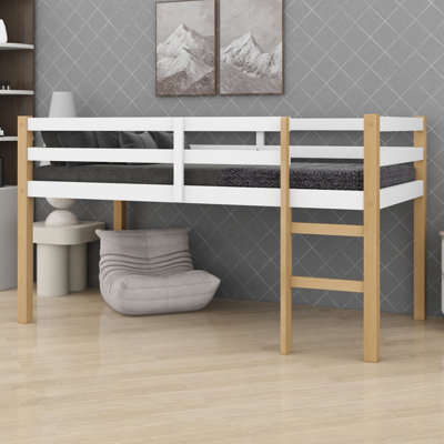 Modern Loft Bed with Built-in Ladder
