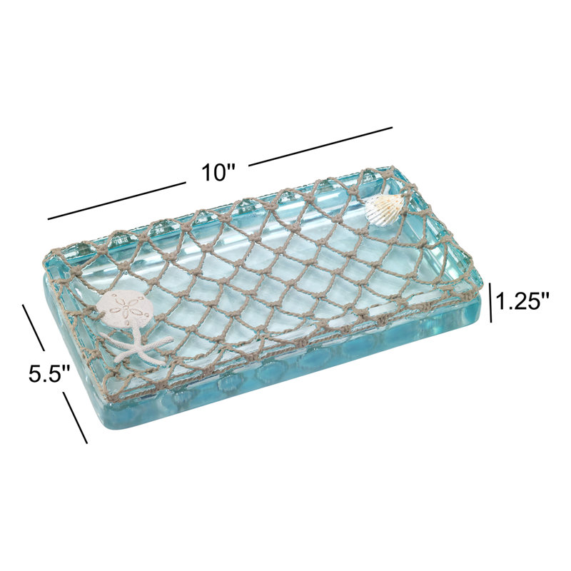 Plateau en verre de mer
