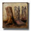 Toile épique «Roped in bottes» par Art Licensing Studio, 26 po x 26 po