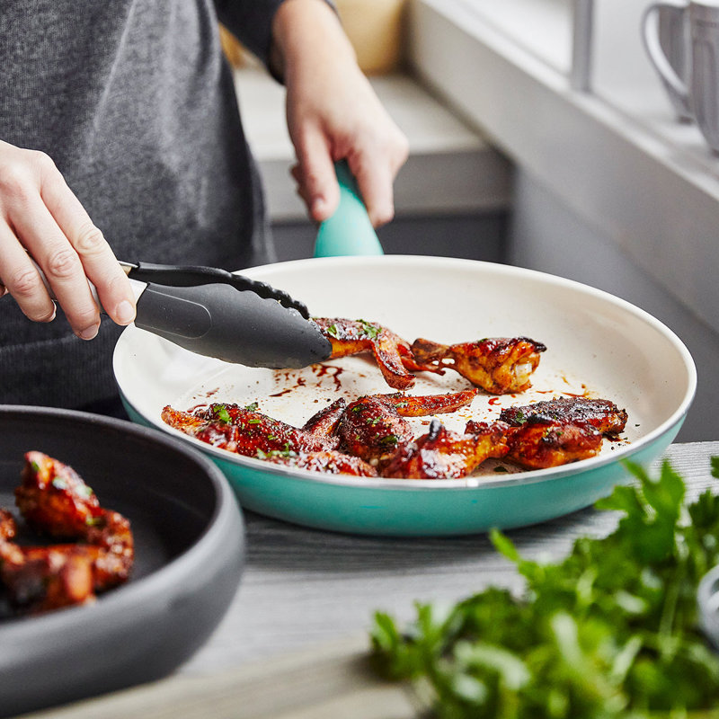 GreenPan Rio Healthy Ceramic Nonstick Frying Pan, 12" W, Turquoise