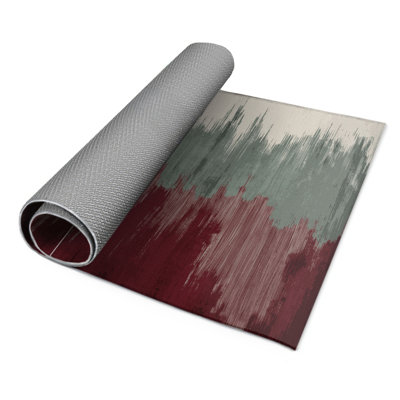 Tapis intérieur et extérieur gris Watercolor