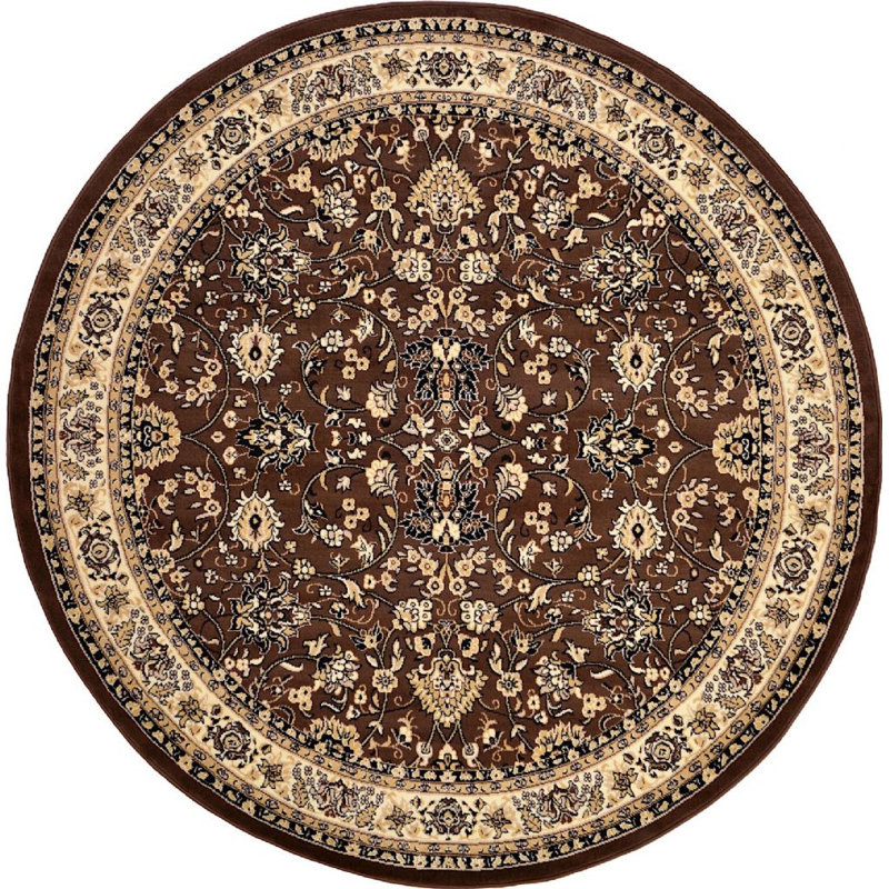 Zayandeh Oriental Indoor Rug, Round 8'