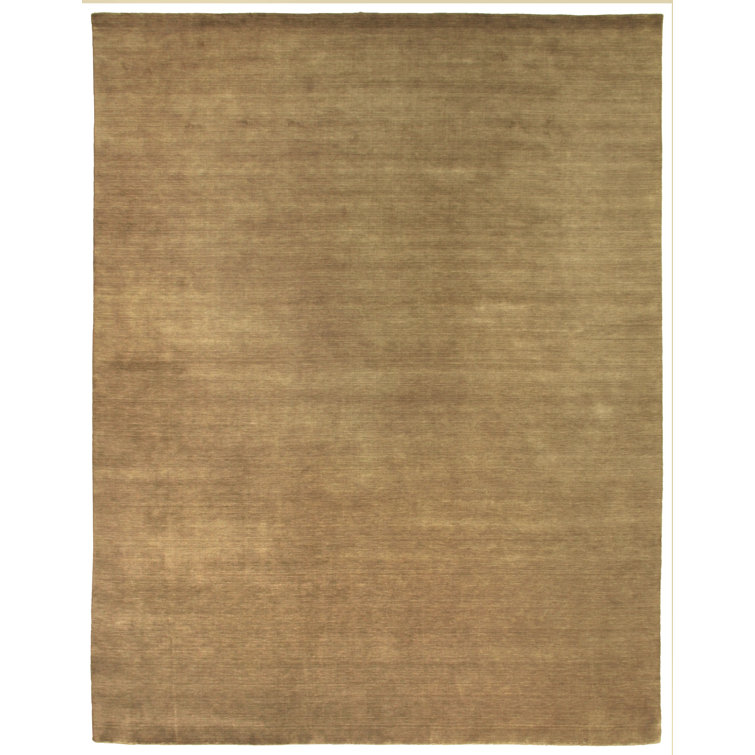 Dove Wool Area Rug in Beige