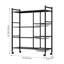 Multi-tiered Kitchen Microwave Storage Rack with Wheels-1587496956