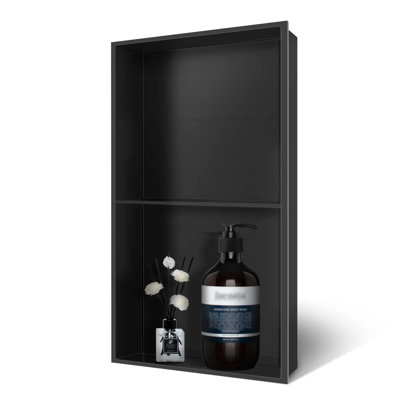 Berg Matte Black 8 In. W X 24 In. H X 4 In. D Shower Niche