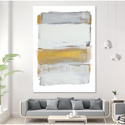 «Shades of Golden Gray» par Lanie Loreth, reproduction d'art sur toile tendue