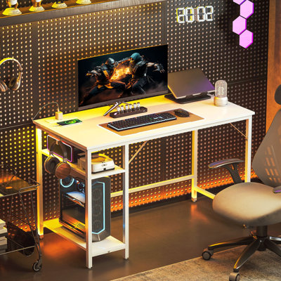 Metal Base Computer Desk