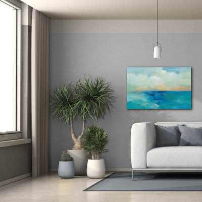 Toile épique «Aquarelle Sea» par Silvia Vassileva, 40 po x 26 po