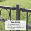 200 cm H x 170 cm W Steel Border Fencing
