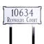 Plaque d'adresse sur 2 lignes pour pelouse-23378354