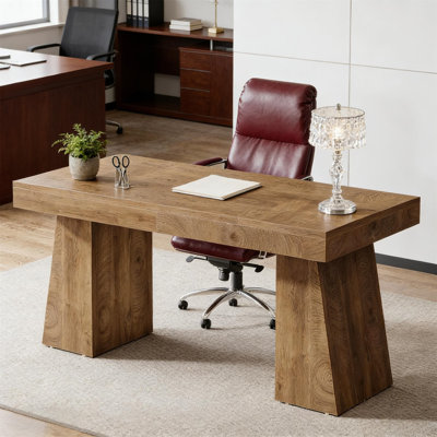 Bureau d'ordinateur Business Business - Table de salle à manger multifonctionnelle pour bureau à domicile, fabrication en bois durable