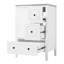 Meuble-lavabo de salle de bain blanc rétro 24 po avec lavabo intégré en céramique, rangement à fermeture douce et plusieurs tiroirs, matériau ouvert de 24 po et nécessitant peu d'entretien pour faciliter l'installation-556247409