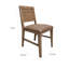 Ensemble de 2 chaises d'appoint Okai, dossier rembourré, bois massif-100537399