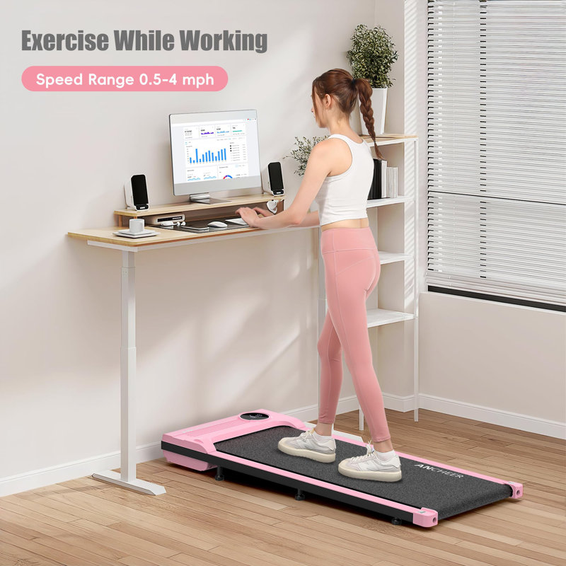 Under Desk Treadmill, Black/Pink
