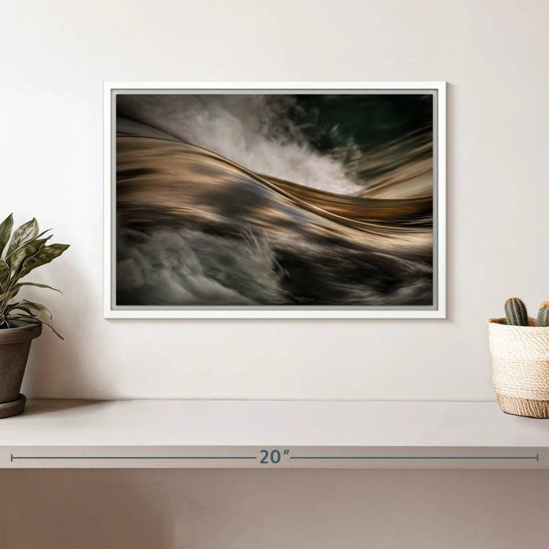 Bronze, Cadre flottant blanc, 13 po x 9 po
