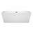 Sara 67'' x 32'' Soaking Acrylic Bathtub-50480641