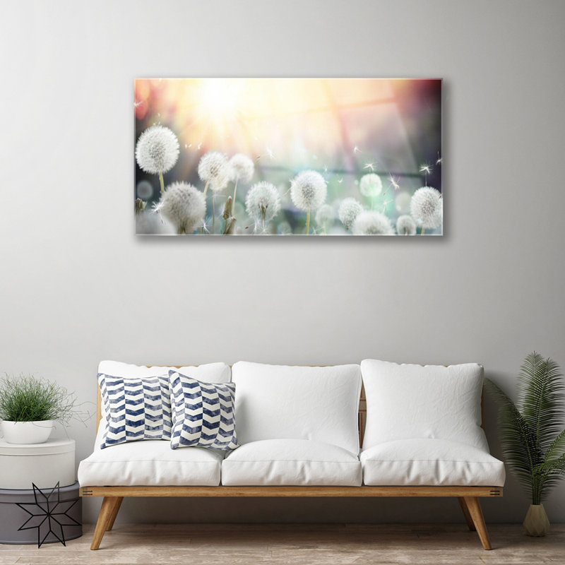 Dandelion - No Frame Print on Glass