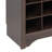 Gracie Hall Tree 60'' Wide with Bench and Shoe Storage, Shoe Cabinet, Storage Cabinet with 24 Shoe Cubbies and 6 Double Coat Hooks 15.5" D x 60" W x 77" H, Espresso-1444640216