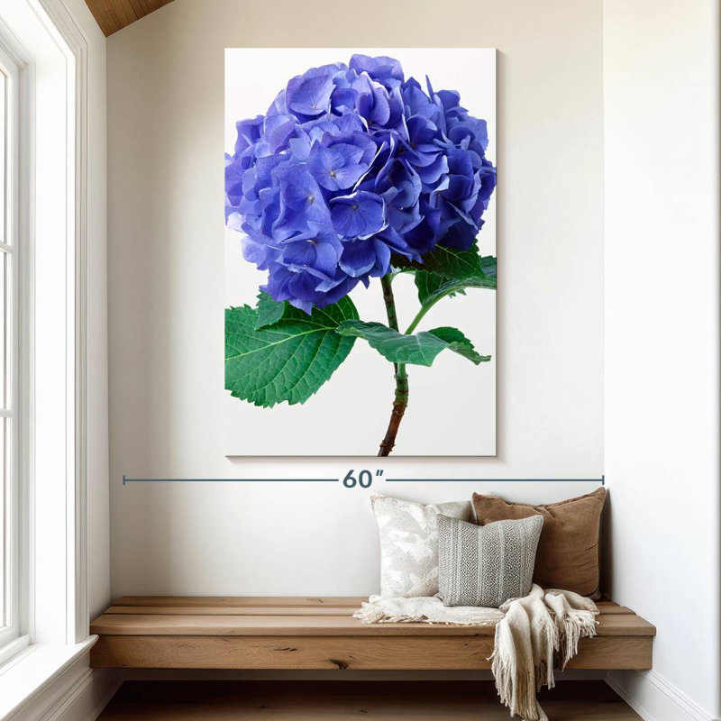 Harnek Blue Hydrangea Flowers, 51" H x 34" W