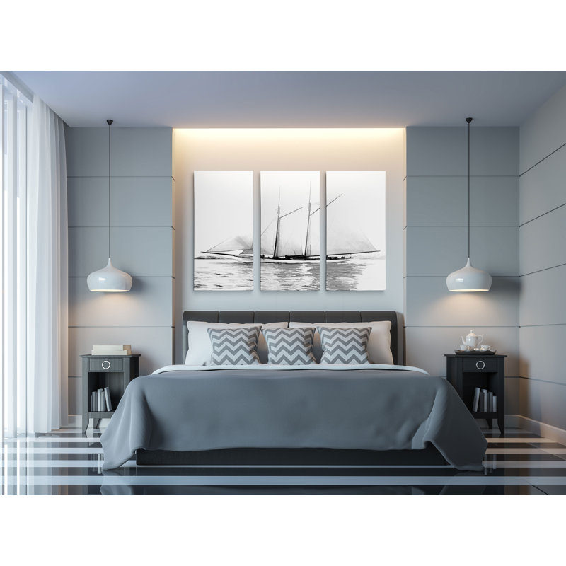 A Premium «Sailing Yacht I», photographie de plusieurs pièces sur toile, H 24 po x l 36 po x P 1,5 po