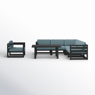 Smith 7 Piece Sectional Seating Group with Sunbrella® Cushions