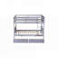 full Over full Rubber Wood Bunk Bed with 2 Drawers-1548395152-1548395167