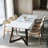 Solid Marble Top Dining Table