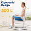 Chaise berçante surdimensionnée en bois Temaka-1989245161