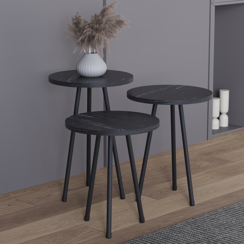 Casnovia End Table, Black