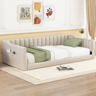 Lit de repos simple simple TG et poche de rangement latérale
