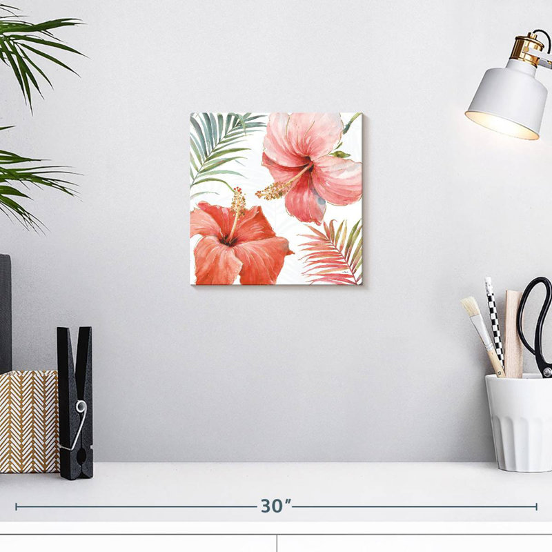 Harnek tropical rosé III, H 10 po x l 10 po