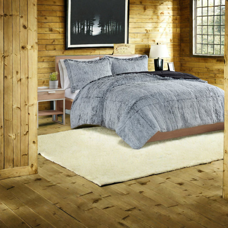 Luxurious Shaggy Bedding Sets, Polyester Comforter, Modern And Cozy