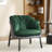 27.4" W Velvet Cotton Linen Removable Lounge Chair Accent Chair-1247396121