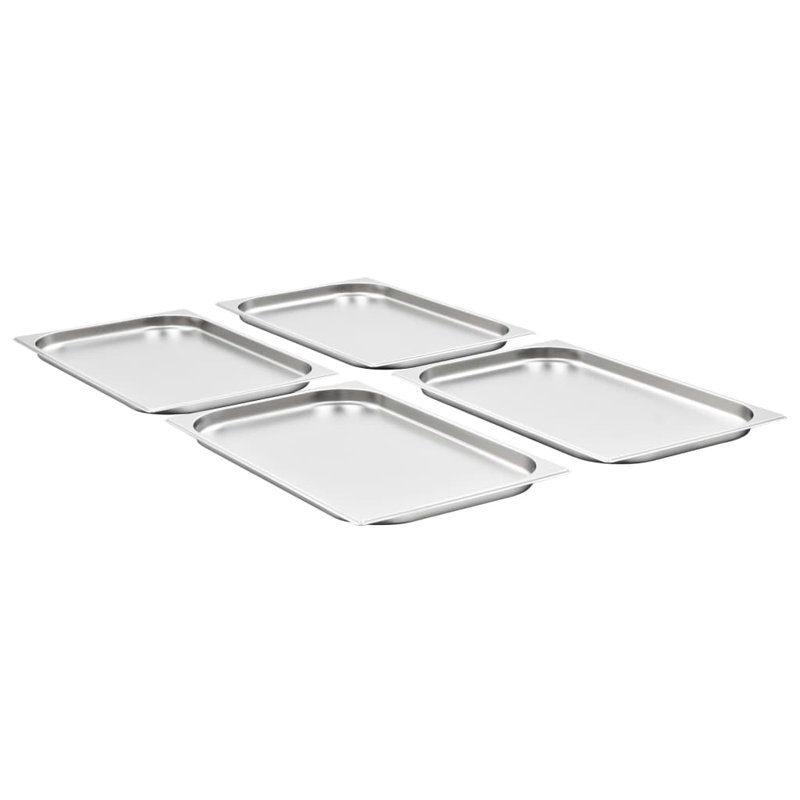 Stainless Steel Pan, 2cm H x 53cm W x 32.5cm D