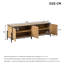 Geometric Wood TV Stand