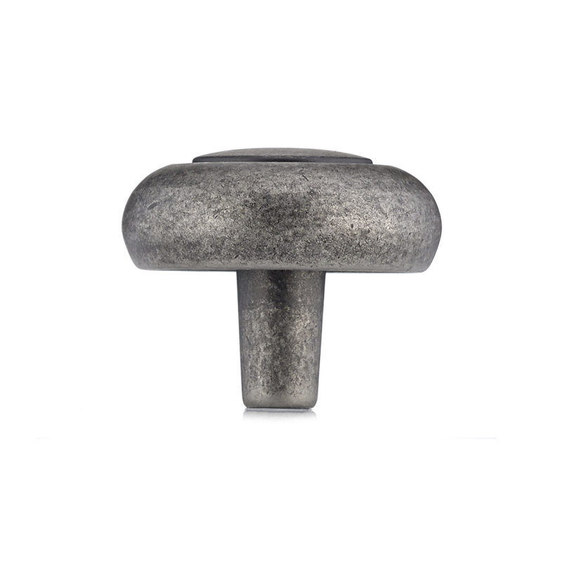 Expression 1 1/4" Diameter Mushroom Knob, Pewter